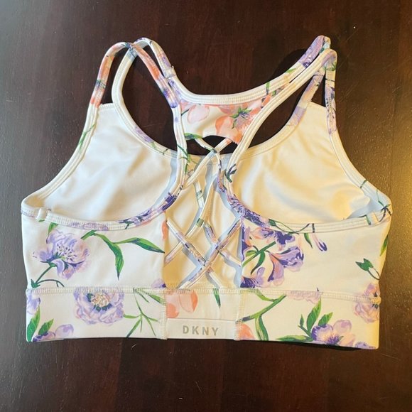 DKNY Floral Sports Bra - S - Picture 3 of 4